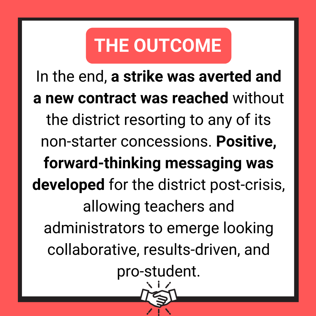 Teacher Strike School District Case Study Results